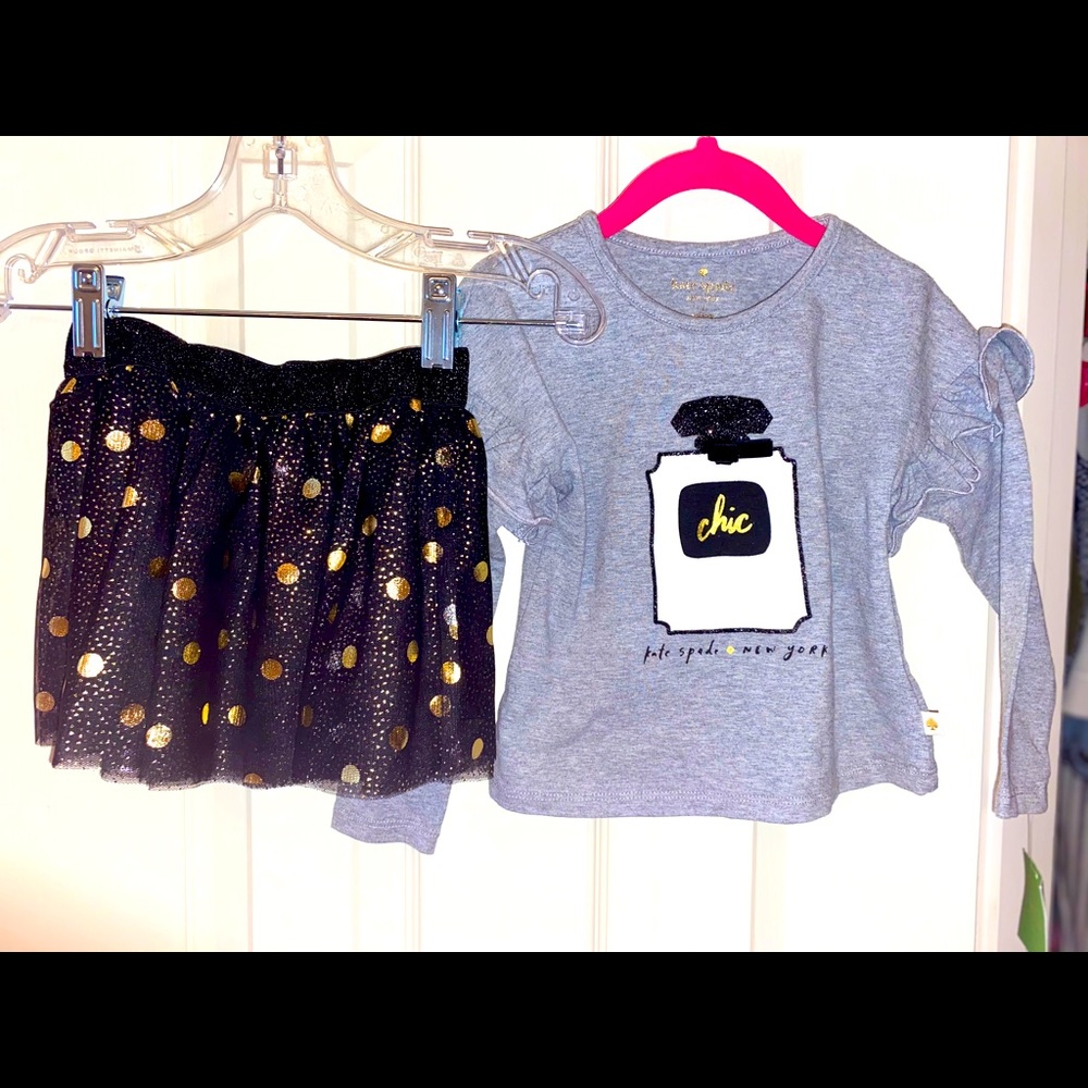 Kate spade shirt and skirt outfit